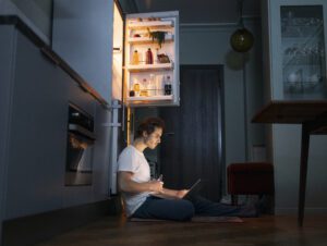 Larder Unit with Integrated Lighting